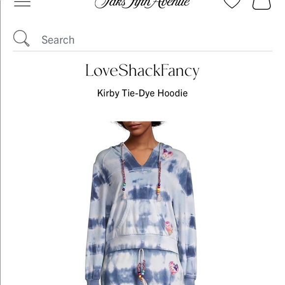 Loveshackfancy Kirby Hoodie Wave Top